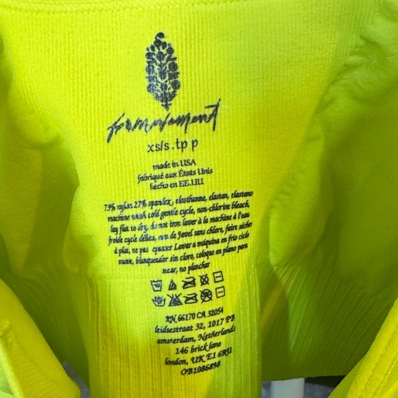 FP Movement by Free People Neon Yellow Sports Bra - Picture 4 of 5